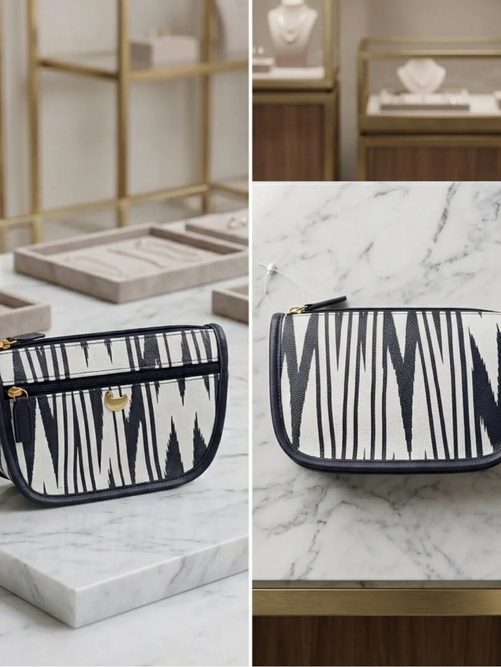 Bundle 🚨 One Buxton Navy & White Patterned Wristlet Clutch AND Travel bottles